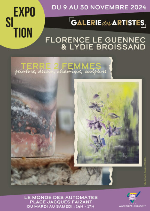 Expo Florence Le Guennec & Lydie Broissand - Affiche